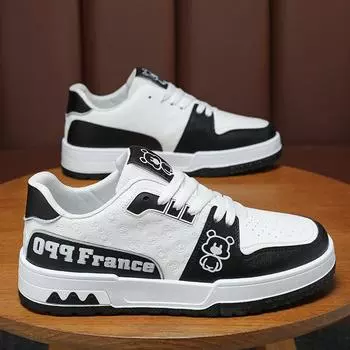 Summer men s shoes new breathable little white shoes men s Korean version trendy versatile thick-soled men s sports shoes casual board shoes 39