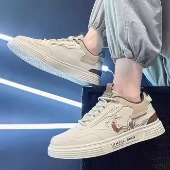 Summer men s shoes new breathable little white shoes male student sports trend versatile casual board shoes male 39