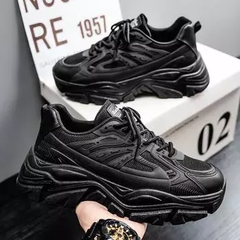 Summer men s shoes new little white shoes men s Korean version trendy versatile platform youth sports leisure dad trendy shoes 39