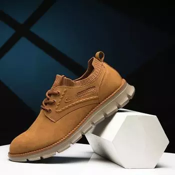 Summer men s shoes one-pedal men s lazy fly-woven shoes 2025 new mesh trend through CasualShoes 40 хаки