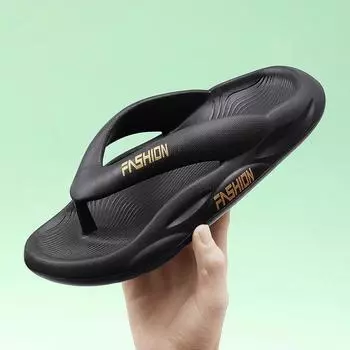 Summer Men s Slippers Flip Flops Printing Sandals Woman Graffiti Anti-slip Luxury Outdoor Thick Beach Slides Male Couple Shoes 35