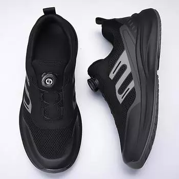 Summer Men s Sneakers with Rotating Buckle Fashion Comfy Non Slip Lace up Durable Shoes for Men Outdoor Activities Casual Shoes 38
