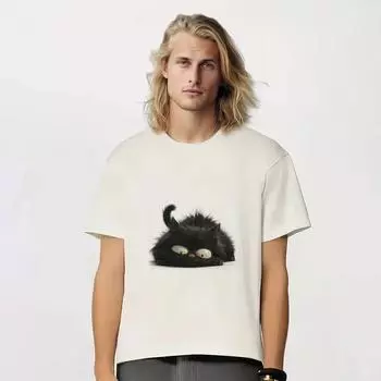 Летняя мужская футболка с забавным принтом животных, короткий рукав, уличный повседневный свитер, мужская свободная одежда, модные свободные топы 4XL