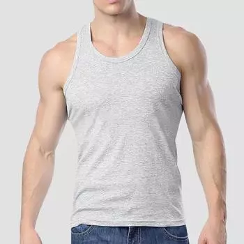 Summer Men s Vest Cotton Slim-fit Blazer Breathable Lightweight Family Go Out Two Wear Basketball Fitness Clothing L белый