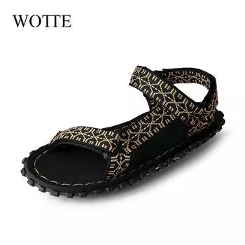 Summer Men Sandals New Gladiator Beach Casual Shoes Men Slippers Sport Water Flip Flops Mens Slides Sandals Zapatos De Hombre 40 чёрный