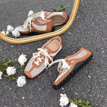 Summer mesh breathable soft sole rubber sole women s new versatile women s shoes summer straps 35