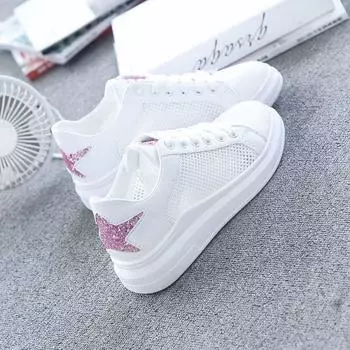 Summer Mesh Breathable Woman Footwear Walking On Offer Fashion 2024 White Shoes for Women Aesthetic A Comfortable and Elegant 39 35