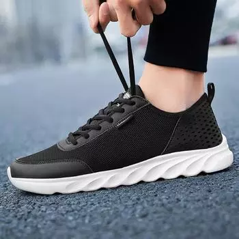 Summer mesh fly-woven men s shoes breathable running shoes hollow casual large size sports shoes men 38