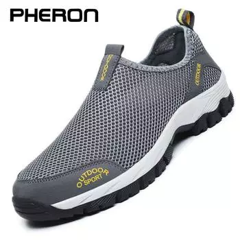 Summer Mesh Men Casual Shoes Water Sneakers Men Outdoor Walking Shoes Trainers Breathable Slip-on Mens Loafers Zapatillas Tenis 6.5