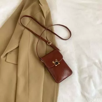 Summer Mini Niche Style Exquisite Casual Double-Layer Messenger Bag Red