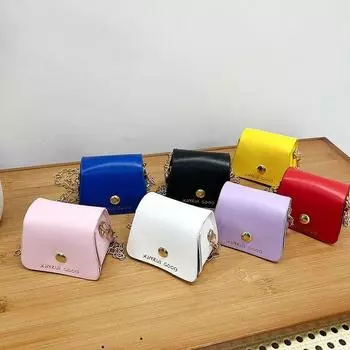 Летняя мини-сумка с однотонной цепочкой, женская, 2024, новая, модная, простая, темпераментная, сумка через плечо с помадой one size fits all белый