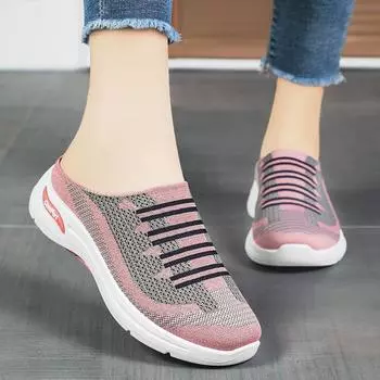 Summer Mules - Ultra-Breathable Mesh Slip-On Shoes with Unique Hollow-Out Design, Super-Soft Sole, and Casual Style for Womens Indoor & Daily Use 36
