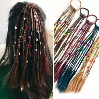 Summer Multicolro Fashion Elastic Hair Band Dimensional Dolls Flowers Rubber Band Hair Accessories Creative Birthday Gifts 2