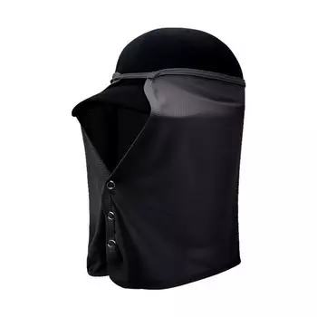 Summer Neck Protection Sun Protection Hat Curtain Ice Silk Breathable Quick-Drying Outdoor Mountaineering Fishing Sun Shade UV Protection Mask Black One size