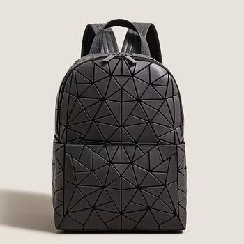 Summer New Arrival Backpack Schoolbag Men s and Women s Same Style Fashion Minimalist Travel K-style Quilted Lightweight and Large Capacity Backpack Dark gray