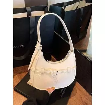 Summer New Arrival Easiest for Match Underarm Bag Niche Style Fancy Small Clutch Minimalist Work Work Clothing Shoulder Messenger Bag White