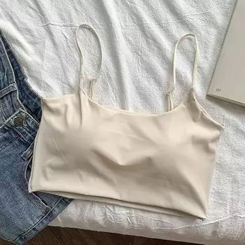 Summer New Arrival Sports Intimates Women s Sexy Sling Beautiful Back Yoga Clothes Bra Outwear Bubble Wrap Pilates Fitness Vest Apricot color One size