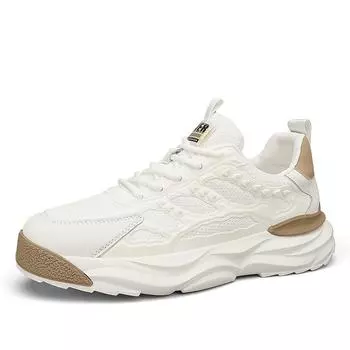 Summer New Breathable Men s Shoes Mesh Sports Shoes Casual Heightening White Shoes Men s Trend Versatile Heightening Dad Shoes 39