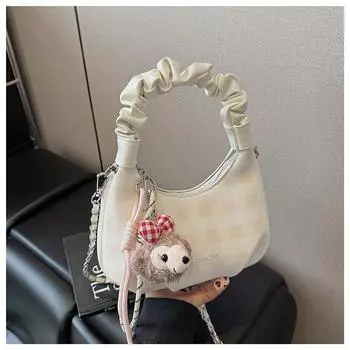 Summer new casual plaid shoulder bag female college student schoolbag portable large-capacity messenger bag