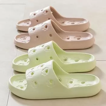 Summer New Cute Hollow Anti-Slip Soft-Sole Slippers 36 зелёный