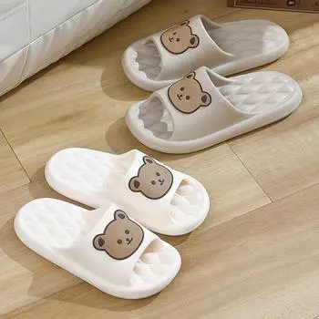 Summer New Cute Home Anti-Slip Slippers 36 чёрный