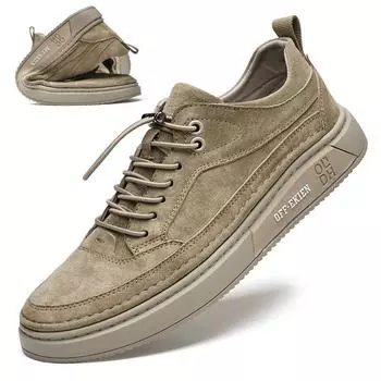 Летняя новая эластичная обувь для отдыха на природе, дышащие мужские кроссовки, мужская повседневная обувь на плоской подошве для ходьбы, обувь для скейтборда, прочная рабочая обувь 38 бежевый