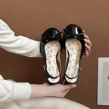 Summer new fashion bag head high-heeled sandals fashion floral style with skirt word with wedge sandals women 34