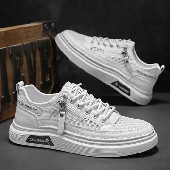 Summer New Fashion Casual Man Shoe Mesh Sneakers Thick Soled Breathable Non-slip Running Shoes Men s Shoes Zapatillas Hombre 39