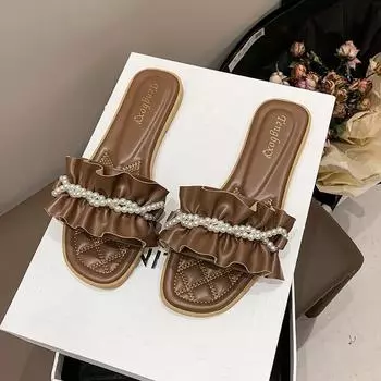 Летние Новые Модные Шлепанцы Женские Плоские Роскошные Уличные Пляжные Вьетнамки Женские Тренд Дизайны Бренда Обувь для Женщин Zapatos 40