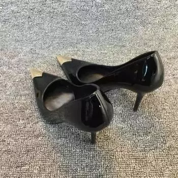 Summer new fashion women s fashion single shoes sexy suede patent leather two choice high heels pointed stiletto sandals women 35