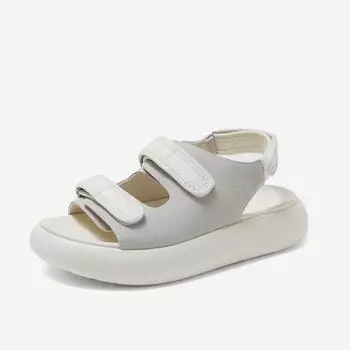 Summer new fashionable versatile casual thick-soled muffin bottom 3cm outer wear one-word sandals 35