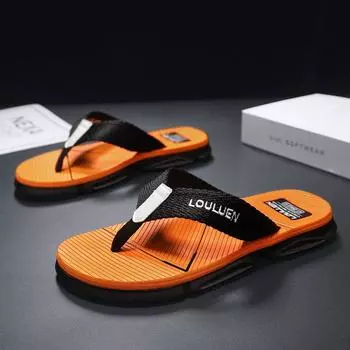 Summer new men s casual fashion breathable large size flip-flops beach shoes 39