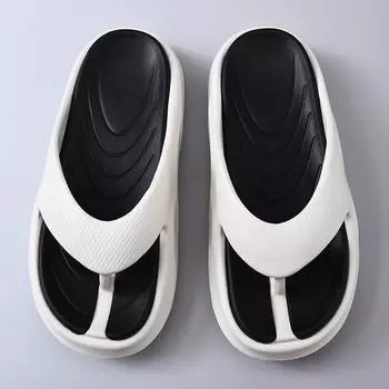 Summer new men s flip-flops are wear-resistant and non-slip, and casual beach slippers can be worn outside. 40-41 белый