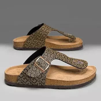 Summer new men s flip-flops beach pinch breathable open-toed slippers men s shoes Flip-flops 35