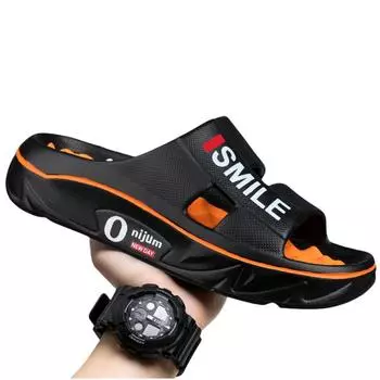 Summer New Men s Massage Slippers Indoor Outdoor Sandals Beach Men Casual Shoes Soft Slides Flip-flops Men Women Home Slippers 36-37 зелёный