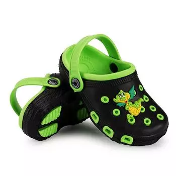 Summer New Style Children s Shoes Men s Wading Lightweight Breathable Sandals Beach Non-slip Wear-resistant Cute Children s Hole Shoes Women s Shoes 24 чёрный