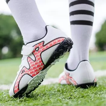 Summer New Trend Children Soccer Outdoor Anti-skid Crack-proof Shock-proof Professional Football Training Shoes for Girls Boys 35