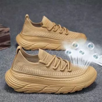 Summer new trendy men s shoes high elastic socks shoes one-pedal lazy shoes soft-soled breathable fly-woven sports shoes 39 чёрный