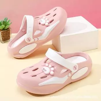 Summer new women s hole shoes platform non-slip wear-resistant fashion two-color leisure outdoor beach bag head mop 35-36