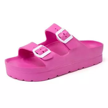 Summer new women s thick sole increase non-slip slippers beach sandals casual fashion family bathroom flip-flops 36