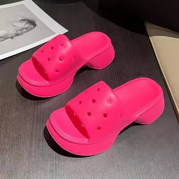 Summer New Women Slippers Fashionable Slippers Casual Non-slip Indoor Outdoor Beachshoes Hollow Out Comfortable Sandals 35-36