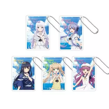 Summer Pockets Trading Glitter Box of 5 Keychains,