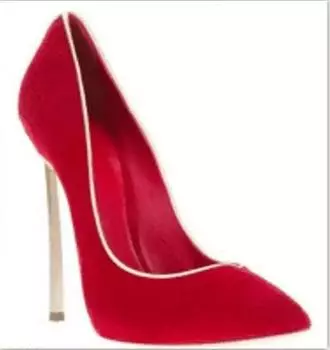 Summer Pointed Toe Sexy Party Pumps Shallow Ins Style Metal Stiletto Wedding Shoes Solid Color Fashion Women Slip On High Heels 34