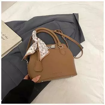 Summer popular small bag women s new fashion versatile messenger bag portable commuter bucket bag коричневый
