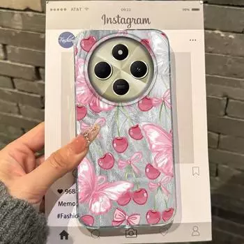 Summer Red Cherry Strawberry Girls Women Case For Xiaomi Poco X3pro X5 M6 X6 X3 NFC M5s M6 X7 Pro C75 C61 Bumper Fundas Cover poco X3