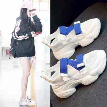 Летние римские сандалии на толстой подошве 35