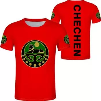 Summer Round Neck 3D Chechen Themed Graphic Print Top Fashionable Casual Short Sleeved Men s T-shirts S