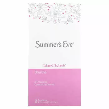 Summer s Eve, Doughe, Island Splash, упаковка из 2 штук, 4,5 жидких унций (133 мл) каждый