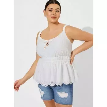 Summer Sleeveless Outwear Underwear Spaghetti-Strap Slip Women s V Neck T-shirt Plus Size Embroider Tops Loose Belly-Covering Shirt White-defective 2