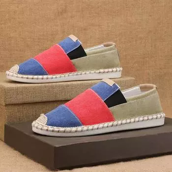 Summer Slip On Shoes Men Hemp Canvas Shoes Comfortable Flats Men s Cloth Shoes Breathable Casual Loafers Men Fisherman Shoes 39